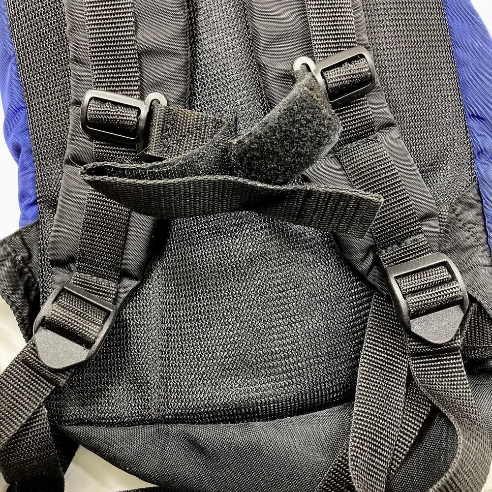 Coleman Vintage Backpack Purple Teal Colorblock Y2K 18